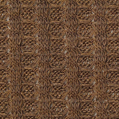 Polyester Viscose Stretch Waffle Knit Fabric, 170 gsm, 155 cm — Brown