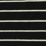Black Horizontal-Stripe Knit, Viscose