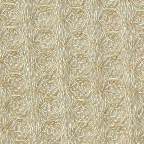 Cream Tone-on-Tone Waffle Knit, Poly-Viscose