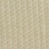 Cream Tone-on-Tone Waffle Knit, Poly-Viscose