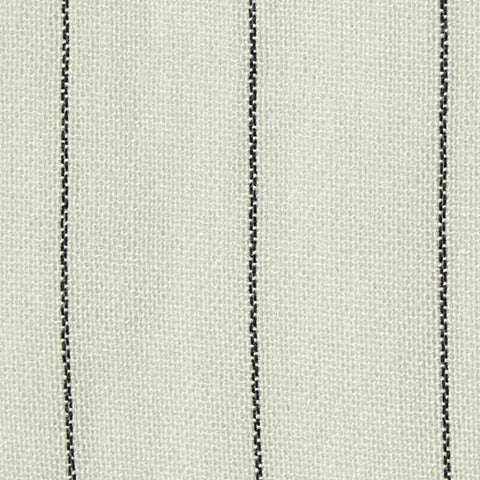 Black Vertical-Stripe Linen-Look, Viscose