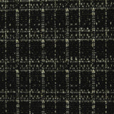 Black Check Jacquard, Poly-Viscose