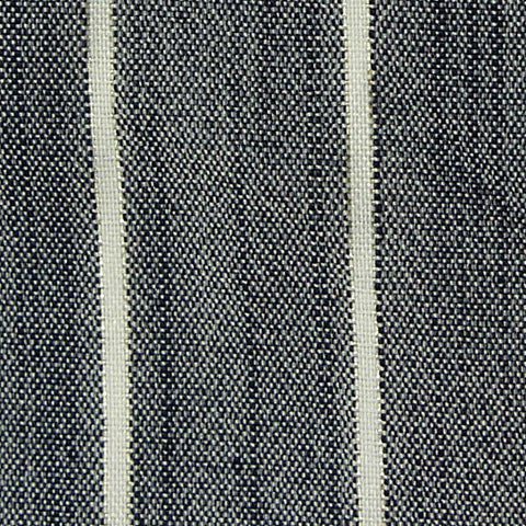 White Vertical-Stripe Woven, Viscose-Poly