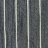 White Vertical-Stripe Woven, Viscose-Poly