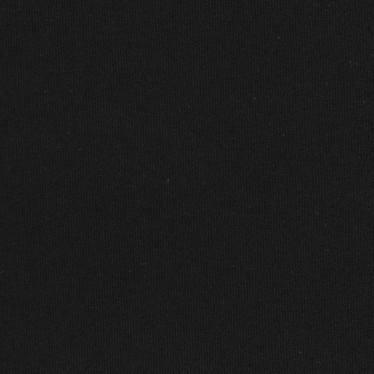 Cotton Viscose Blend Knit Fabric, 165 gsm, 175 cm — Black