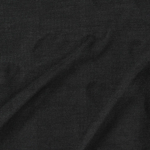 Viscose Stretch Jersey Knit Fabric, 217 gsm, 160 cm — Black
