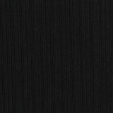 Polyester Stretch Rib Knit Fabric, 310 gsm, 150 cm — Black