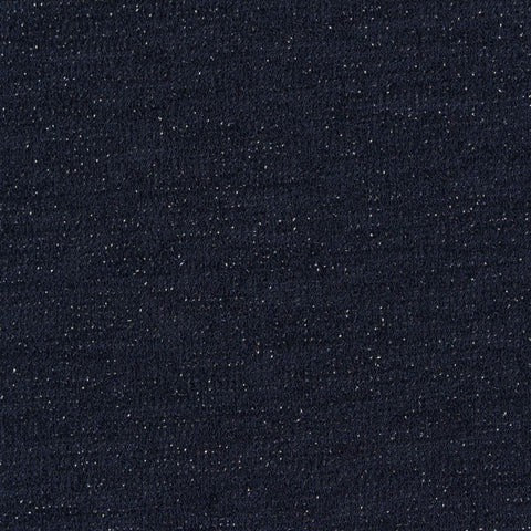 Dark Blue Marl Linen-Look, Polyester, 230 gsm