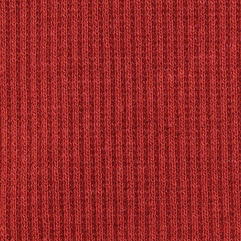 Cotton Stretch Rib Knit Fabric, 260 gsm, 115 cm — Red