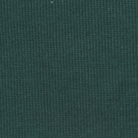 Cotton Stretch Rib Knit Fabric, 260 gsm, 115 cm — Green
