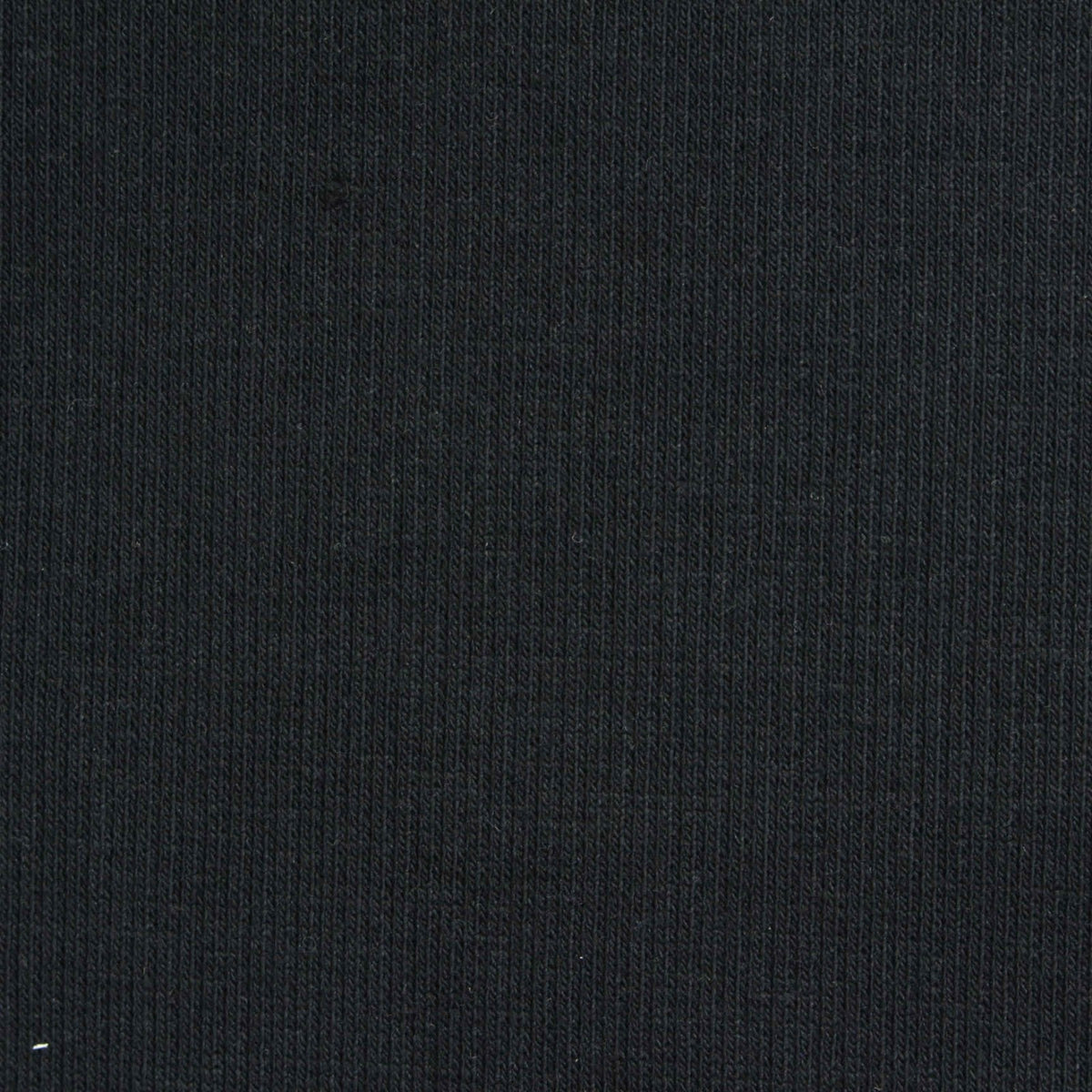 Cotton Stretch Rib Knit Fabric, 400 gsm, 115 cm — Black