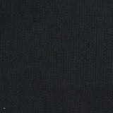 Cotton Stretch Rib Knit Fabric, 400 gsm, 115 cm — Black