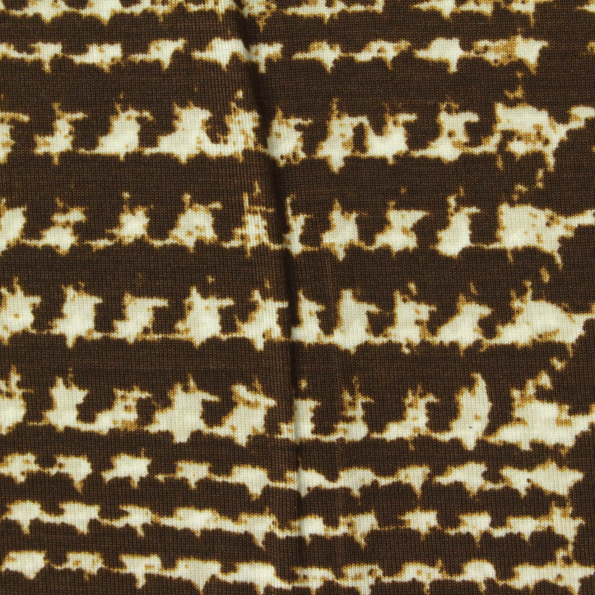 Brown Horizontal-Dash Knit, Tencel Lyocell