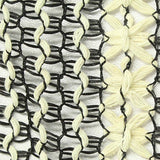 Cream Vertical-Stripe Jacquard, Poly-Cotton — texture