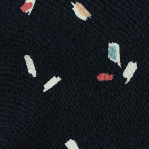 Cream Abstract-Brushstroke Woven, Viscose