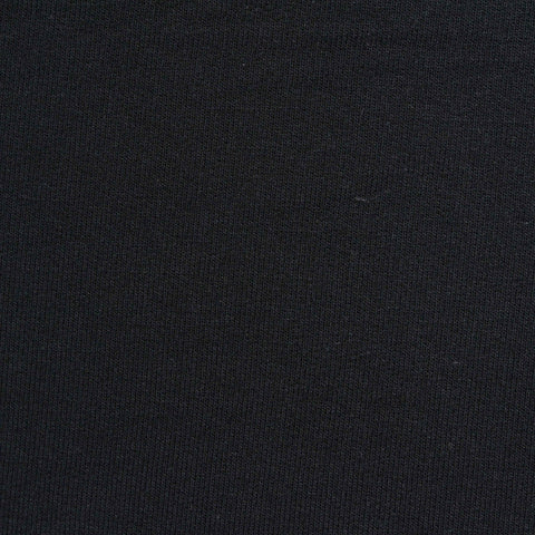 Viscose Stretch French Terry Fabric, 280 gsm, 157 cm — Black