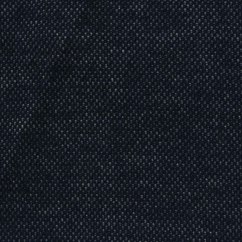 Dark Blue Marl Piqué Knit, Poly-Cotton, 235 gsm