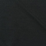 Polyester Stretch Milk Silk Knit Fabric, 180 gsm, 152 cm — Black