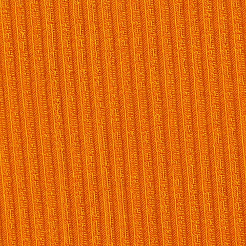 Viscose Stretch Rib Knit Fabric, 400 gsm, 135 cm — Orange