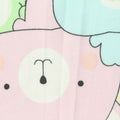 Pastel Pink Cartoon-Animal Print Milk Silk Knit, Polyester
