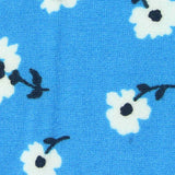 Printed Polyester Stretch Milk Silk Knit Fabric, 180 gsm, 160 cm — Blue — texture
