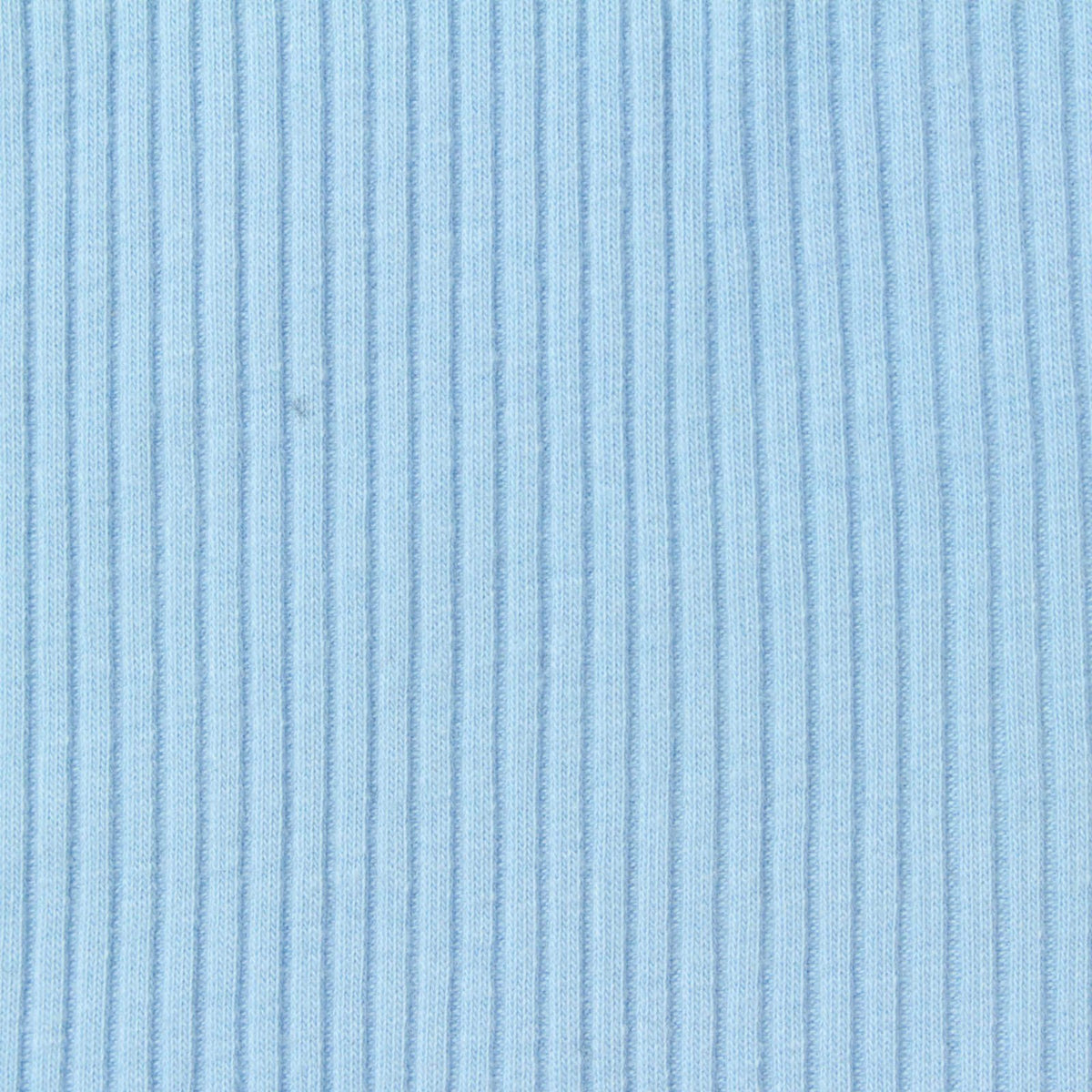 Cotton Polyester Stretch Rib Knit Fabric, 220 gsm, 130 cm — Blue
