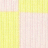 Light Yellow Check Rib Knit, Viscose — texture