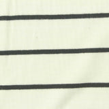 Dark Grey Horizontal-Stripe Jersey Knit, Viscose