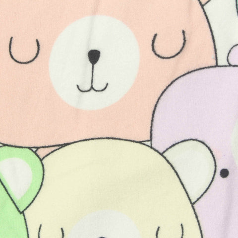 Multi Cartoon-Bear Milk Silk Knit, Polyester