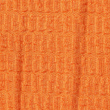 Jacquard Polyester Stretch Knit Fabric, 290 gsm, 160 cm — Orange — texture