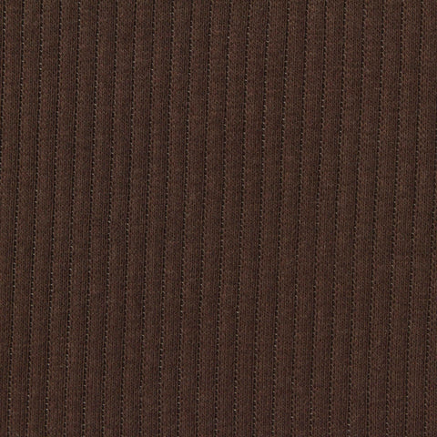 Rib Knit Fabric, 175 gsm, 120 cm — Brown