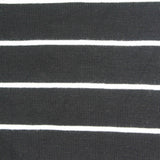 Black Horizontal-Stripe Jersey Knit, Viscose