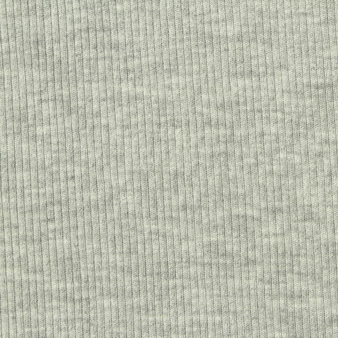 Viscose Stretch Rib Knit Fabric, 270 gsm, 120 cm — Grey