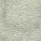 Light Grey Heathered-Marl Rib Knit, Viscose