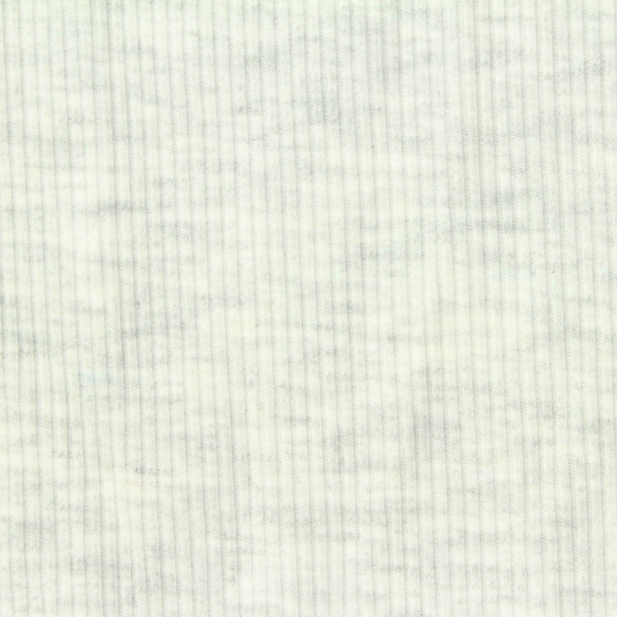 Light Grey Marl Rib Knit, Polyester, 322 gsm