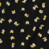 White Floral Rib Knit, Viscose