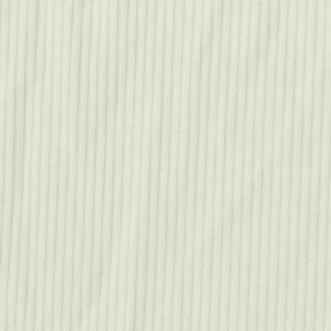 Polyester Stretch Rib Knit Fabric, 270 gsm, 140 cm — White