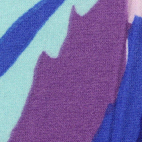 Purple Abstract Milk Silk Knit, Polyester