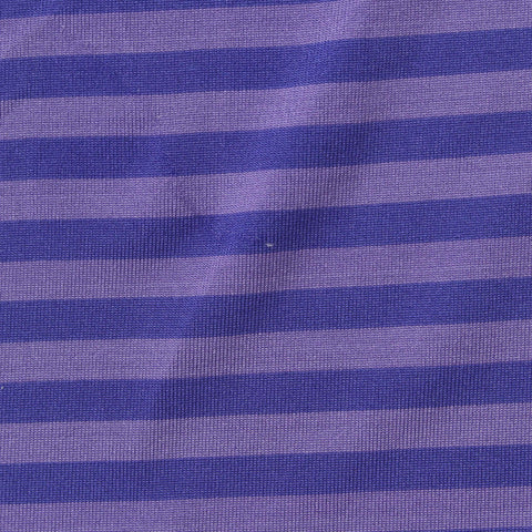 Purple Horizontal-Stripe Jersey Knit, Polyester, 160 gsm