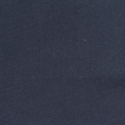 Cotton Polyester Jersey Knit Fabric, 157 gsm, 170 cm — Navy