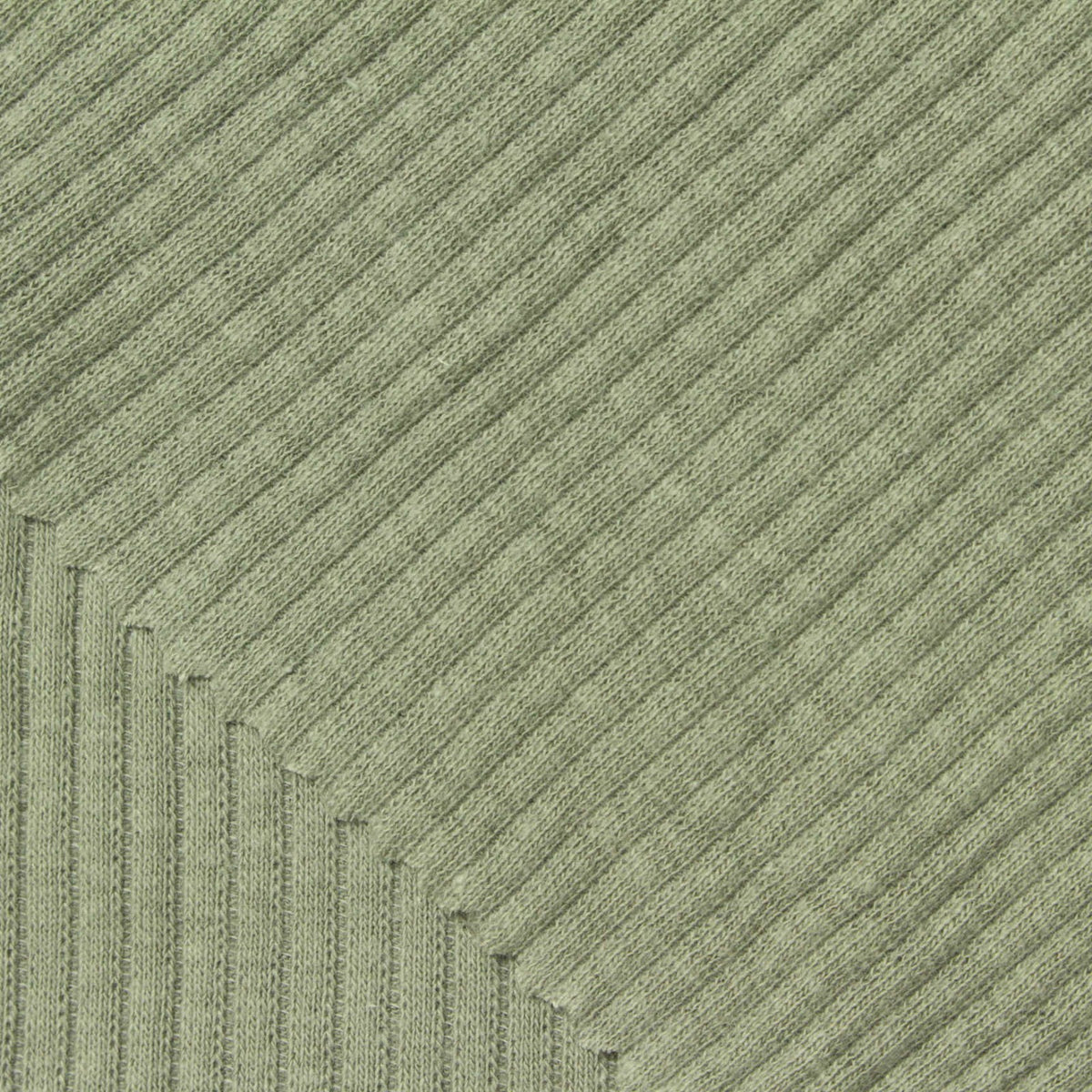 Rib Knit Fabric, 235 gsm, 110 cm — Green