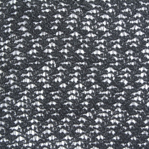 Chunky Knit Fabric, 170 gsm, 180 cm — Black