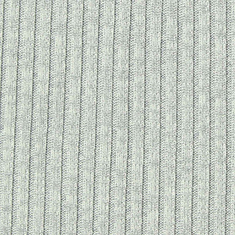 Grey Heather Rib Knit, Polyester