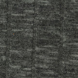 Dark Grey Heathered-Marl Rib Knit, Viscose-Poly