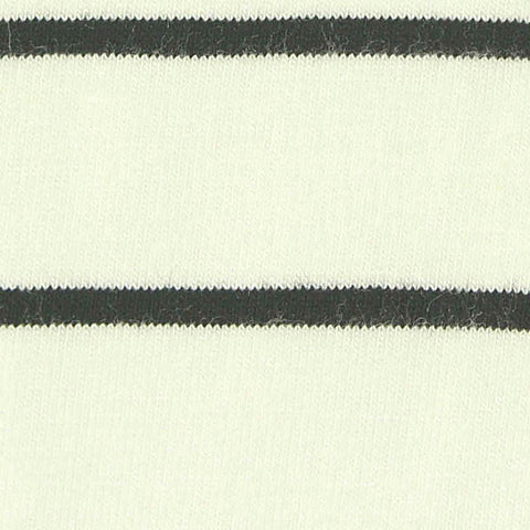 Dark Grey Horizontal-Stripe Jersey Knit, Viscose, 285 gsm
