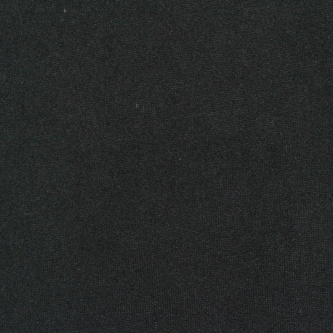 Brushed Polyester Stretch Milk Silk Knit Fabric, 179 gsm, 170 cm — Black