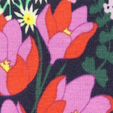 Pink Bold-Floral Jersey Knit, Cotton — texture
