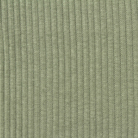 Rib Knit Fabric, 230 gsm, 140 cm — Green