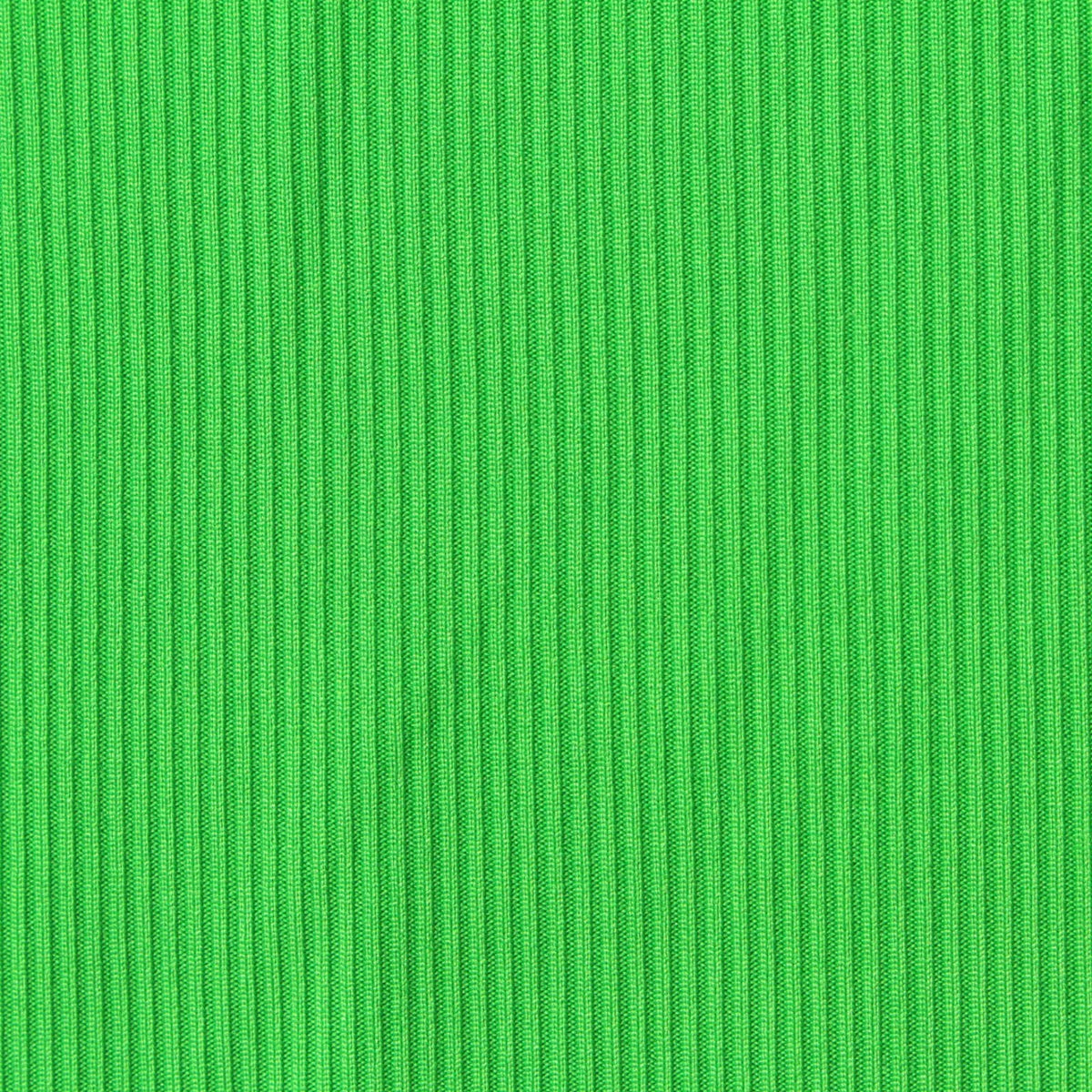 Bright Green Rib Knit, Polyester