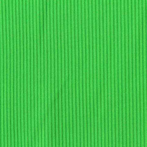 Polyester Stretch Rib Knit Fabric, 280 gsm, 180 cm — Green